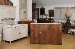 Swedish Rococo Period 18th Century Buffet from V rmland with Canted Side Posts - 3521525