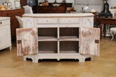 Swedish Rococo Period 18th Century Buffet from V rmland with Canted Side Posts - 3521724