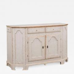 Swedish Rococo Period 18th Century Buffet from V rmland with Canted Side Posts - 3527697