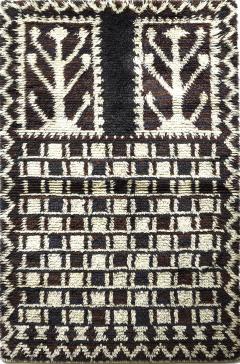 Swedish Rya Rug With Checker Pattern - 3304791