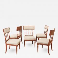Swedish Set of 5 Gustavian Dining Chairs - 2912964