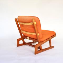 Swedish Teak Easy Chair with Leather Straps - 3151176