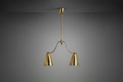 Swedish Two Arm Ceiling Light with Star Decoration Sweden 1940s - 2958745