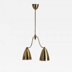 Swedish Two Arm Ceiling Light with Star Decoration Sweden 1940s - 2980260