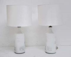 Swedish White Glass Lamps Pukeberg - 1262203