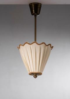 Swedish brass and fabric pendant - 4800700