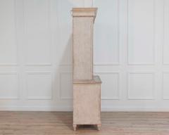 Swedish glass display case in antique white late 19th early 20th century - 4437732