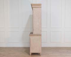 Swedish glass display case in antique white late 19th early 20th century - 4437734