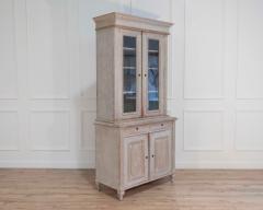 Swedish glass display case in antique white late 19th early 20th century - 4437735