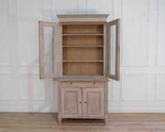 Swedish glass display case in antique white late 19th early 20th century - 4437804