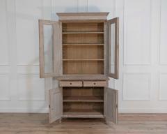 Swedish glass display case in antique white late 19th early 20th century - 4437805