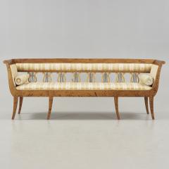 Swedish late Empire birch sofa mid 1800s - 2771274