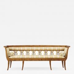 Swedish late Empire birch sofa mid 1800s - 2812630