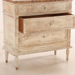 Swedish marble top commode C 1890  - 3920730