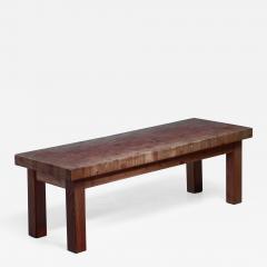 Swedish pine bench or end table 1960s - 1234673