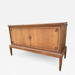 Swedish superb refinement oak neo classical forties 2 doors cabinet - 2592630