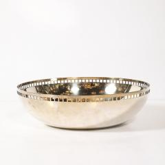 Swid Powell Modern Richard Meier Silver Plate Architectural Skyscraper Bowl For Swid Powell - 4745275