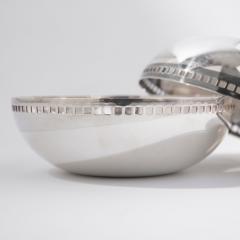 Swid Powell Pair of Richard Meier for Swid Powell Silver Plate Post Modern Bowls - 4597743