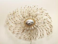 Swirling Italian Glass Wall Light Fixture - 1889461