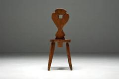 Swiss Alpine Folk Art Chair 19th Century - 3427197