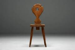 Swiss Alpine Folk Art Chair 19th Century - 3427304