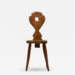 Swiss Alpine Folk Art Chair 19th Century - 3431716