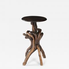 Swiss Naturalistic Root Wood Base Side Table - 2730183