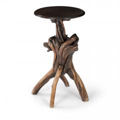 Swiss Naturalistic Root Wood Base Side Table - 2730694