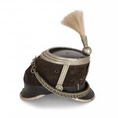 Swiss Shako helmet made from leather and felt - 3403182