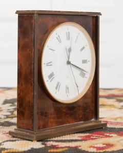 Swiss Vintage Faux Tortoiseshell Desk Clock - 1042990