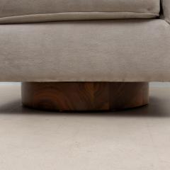 Swivel Chair in Grey Velvet with Wood by MOGUL IN STOCK - 4208137