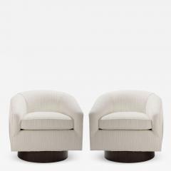 Swivel Chairs in Boucl by Milo Baughman C 1970s - 2710072