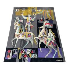 Sylvain Froidevaux 1950s Hand made Aubusson tapestry by Sylvain Froidevaux - 4776198