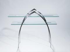 Sylvain Subervie Unique Sylvain Subervie wrought iron and glass console c 2000 - 989647