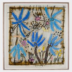 Sylvie Peyneau ENCHANTED GARDEN II Oil and collage on paper - 4068939