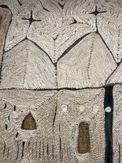 Sylvie Peyneau OUR CHURCHES One of a kind sisal tapestry by OAK Studio - 3187300