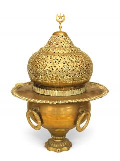 Syrian Brass Filigree Brazier - 4517504