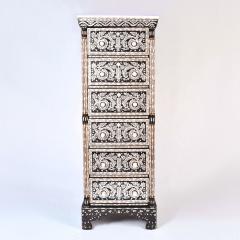 Syrian Mother of Pearl Inlaid Tall Boy - 1720233