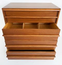 T H Robsjohn Gibbings 1950s T H Robsjohn Gibbings for Widdicomb Chest Restored on Casters - 4458289