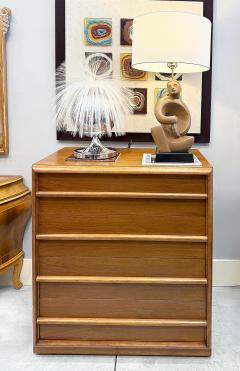 T H Robsjohn Gibbings 1950s T H Robsjohn Gibbings for Widdicomb Chest Restored on Casters - 4458295