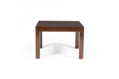 T H Robsjohn Gibbings 3 T H Robsjohn Gibbings American Mid Century Walnut Parsons Design End Side Tab - 4658992