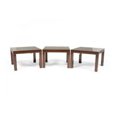 T H Robsjohn Gibbings 3 T H Robsjohn Gibbings American Mid Century Walnut Parsons Design End Side Tab - 4717816