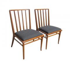 T H Robsjohn Gibbings 4 T H Robsjohn Gibbings For Widdicomb Mahogany Dining Chairs - 3417763