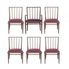 T H Robsjohn Gibbings 4 T H Robsjohn Gibbings For Widdicomb Mahogany Dining Chairs - 3417765