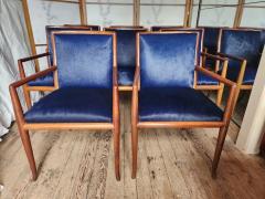 T H Robsjohn Gibbings 8 Robsjohn Gibbings Walnut Dining Chairs for Widdicomb 1959 - 3999748