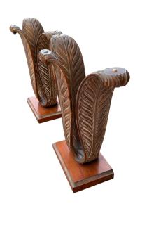 T H Robsjohn Gibbings ART DECO CERUSED WOOD PLUMES CONSOLE BY THEODORE ROBJSJOHN GIBBINGS - 4442147