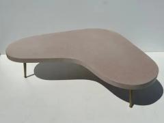T H Robsjohn Gibbings Boomerang Shaped Cork Coffee Table - 4131247