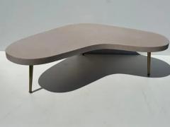T H Robsjohn Gibbings Boomerang Shaped Cork Coffee Table - 4131250
