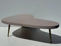 T H Robsjohn Gibbings Boomerang Shaped Cork Coffee Table - 4131265