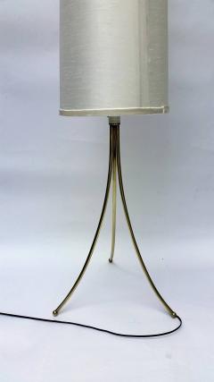 T H Robsjohn Gibbings Brass Tripod Floor Lamp in the Style of Robsjohn Gibbings 1950 - 572630